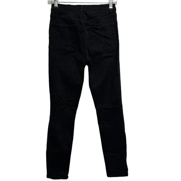The Reformation women’s high rise skinny, black wash. Size 26 - Picture 2 of 8